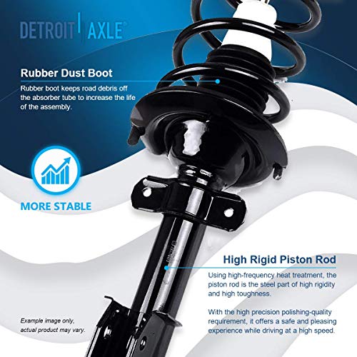 Image of Detroit Axle - 8pc Struts Sway Bars for 00-07 Chevrolet Monte Carlo, Front Rear Struts w /Coil Spring Sway Bar Links 2000 2001 2002 2003 2004 2005 2006 2007 Replacement Suspension Kit Struts Shocks