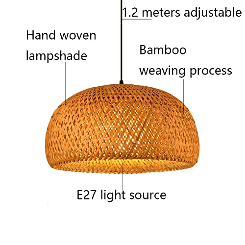 Bamboe Kroonluchter Retro Industriële Lamp Handgemaakt Product Rotan Tinten Lamp Industriële Vintage Hanglamp In Japanse… - Afbeelding 8