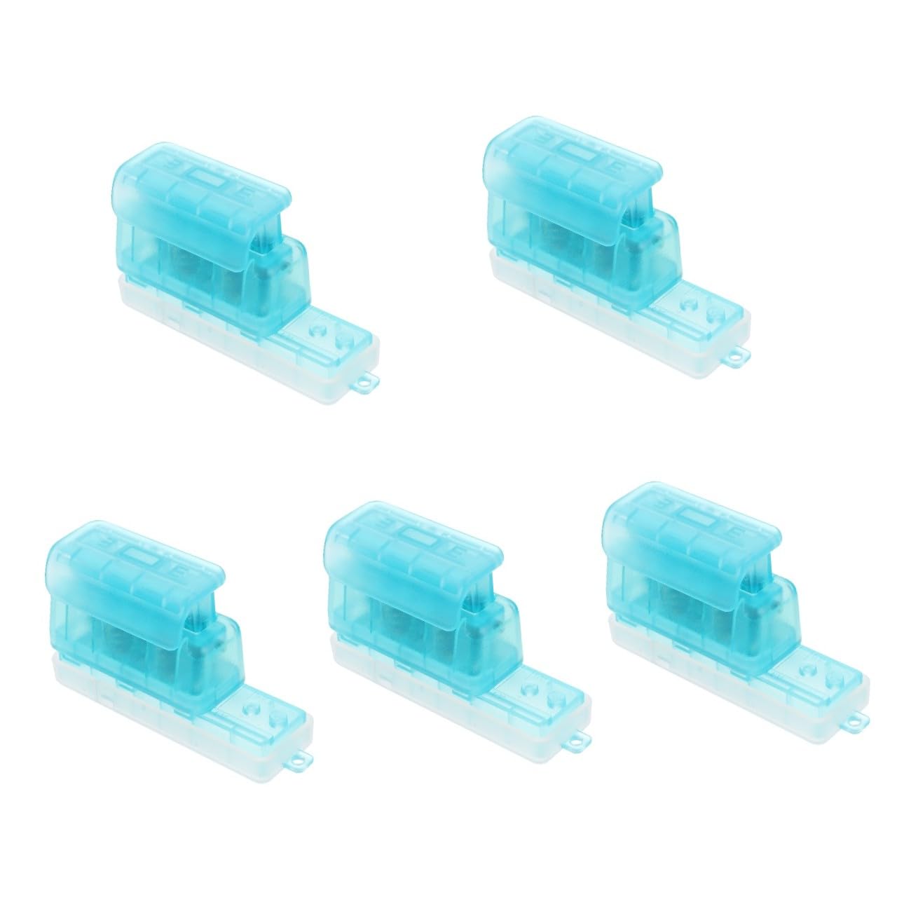 Operitacx 5stücke Binder Paper Hole Puncher Handlicher Stanzer Aus Kunststoff Für Büro Und Bastelarbeiten Für Buchbindematerialien Und Innenblätter Transparent