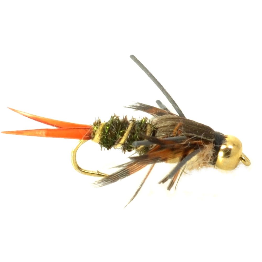 1 Docena (12 Unidades) De Cabezas De Cuentas De Cobre Para Moscas De Pesca - Varios Colores, Ninfas