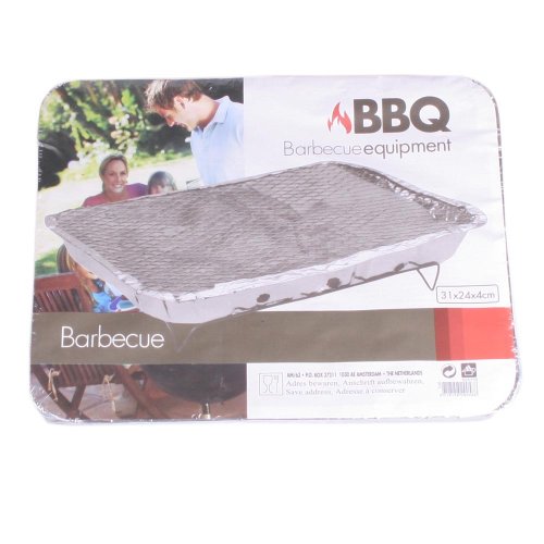 TORRES Barbacoa PORTATIL DESECHABLE - 31 x 24 x 4 CM