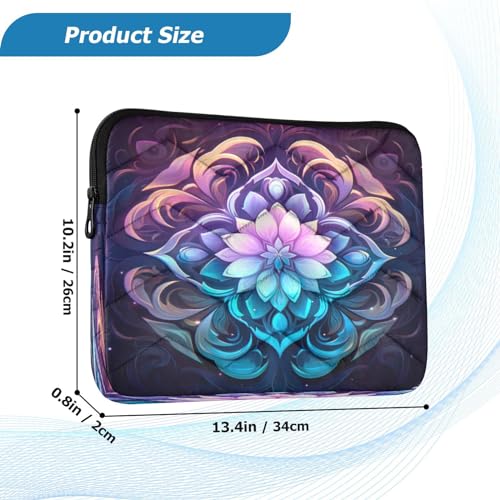 Funda Laptop Mandala Lotus 13-14 Pulgadas Resistente Agua miniatura 3