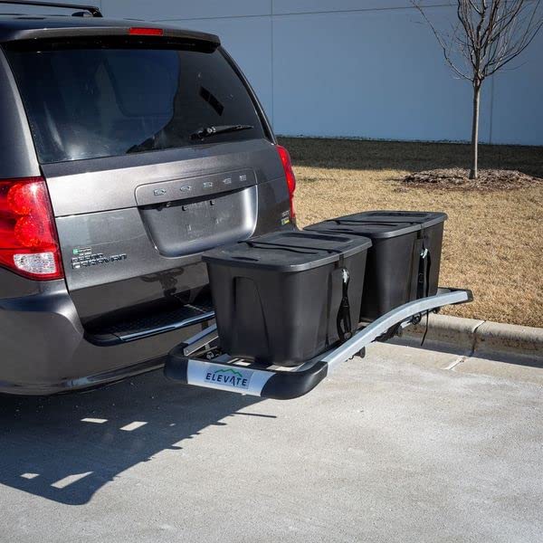 ELEVATE OUTDOOR Aluminum Hitch-Mounted Cargo Carrier