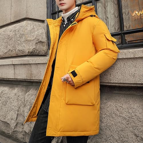 Abrigos de invierno para hombre de corte extra largo confección acolchada premium 3