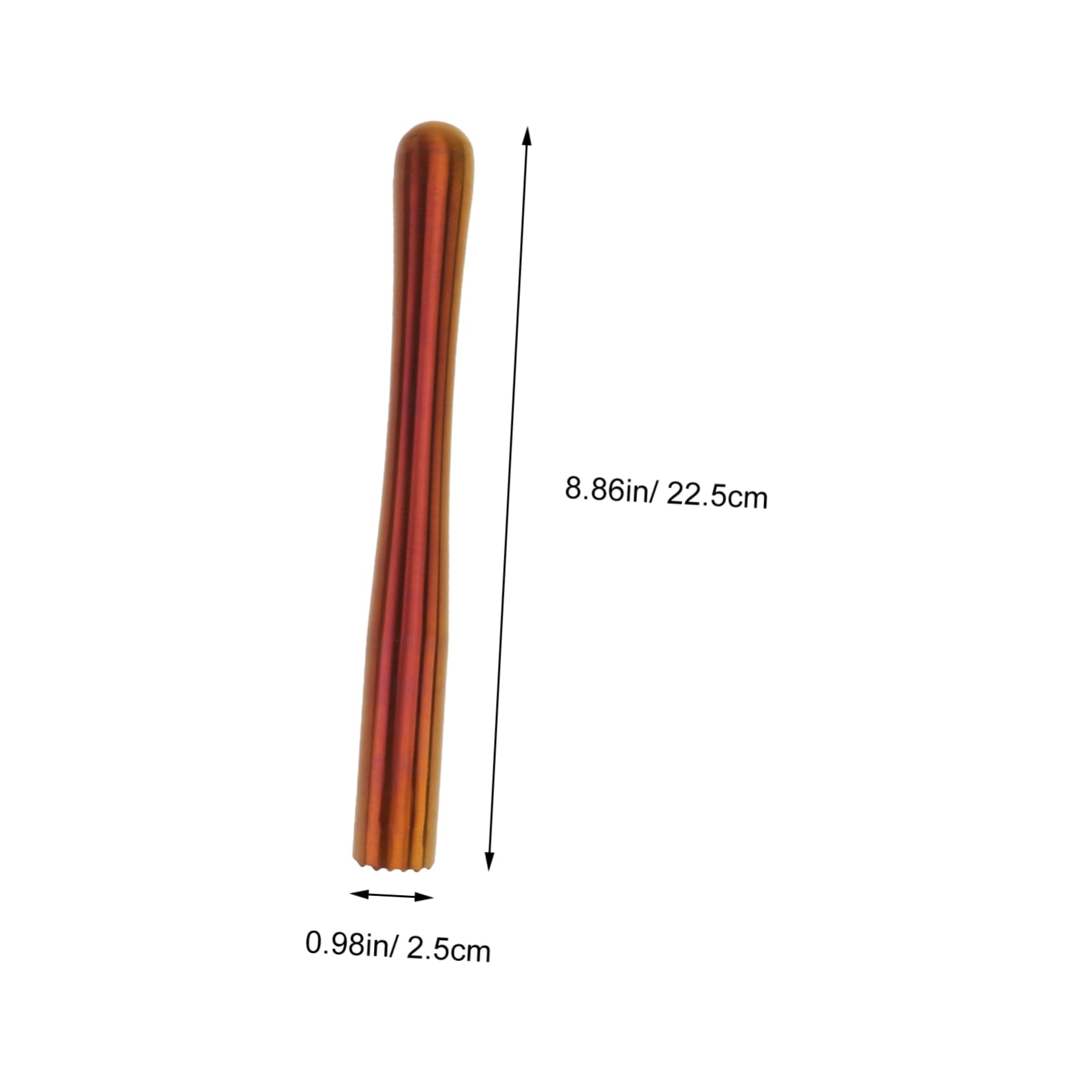 Cabilock Cocktail Muddler 1pc Stainless Steel Pestle for Bar Home Tea Shop Effort-saving Ice Grinding Stick