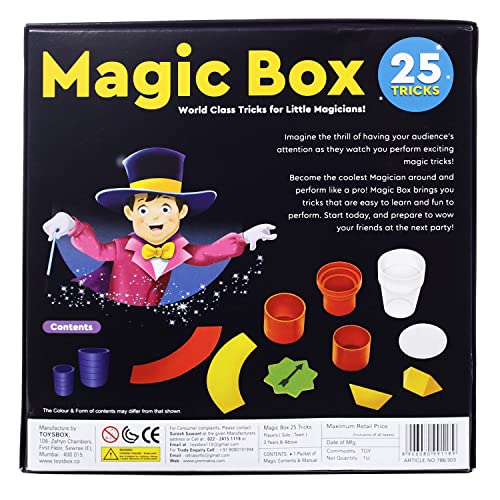 Image of Magic Box 25 Tricks for Kids Magic Tricks Party Game Fun Gag Toy, Present Birthday Toy for Boy, Girl, Multi Color