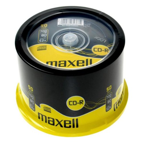 Maxell 628523.40.CN - 50PK 80Min 52X CD-R Spindle