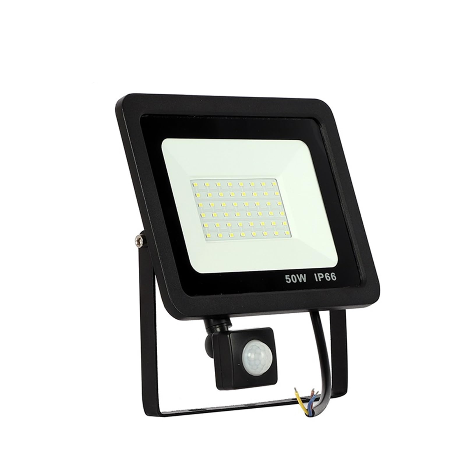 10W 20W 30W 50W 100W indukcyjne światło halogenowe Led z regulowanym czujnikiem PIR 110V 220V reflektor plac uliczny oświetlenie zewnętrzne Lucky (Size : 220V - Yellow, Material : 30W)