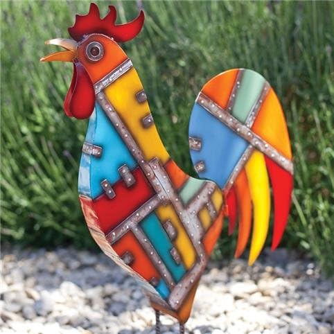La Hacienda Noble Rooster Garden Decorative Animal Birds Ornament