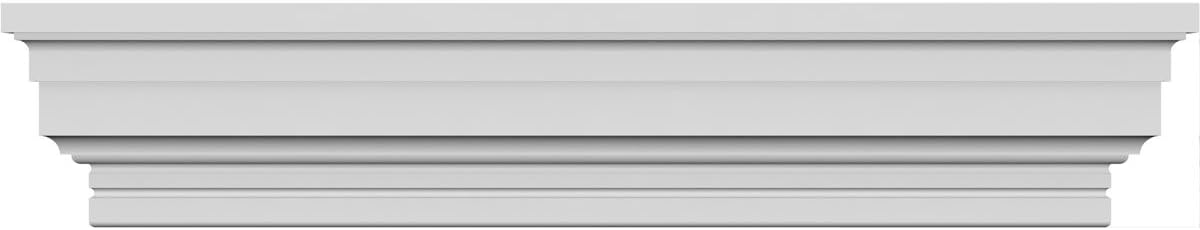 Ekena Millwork CRH04X37ST Crosshead, Factory Primed White