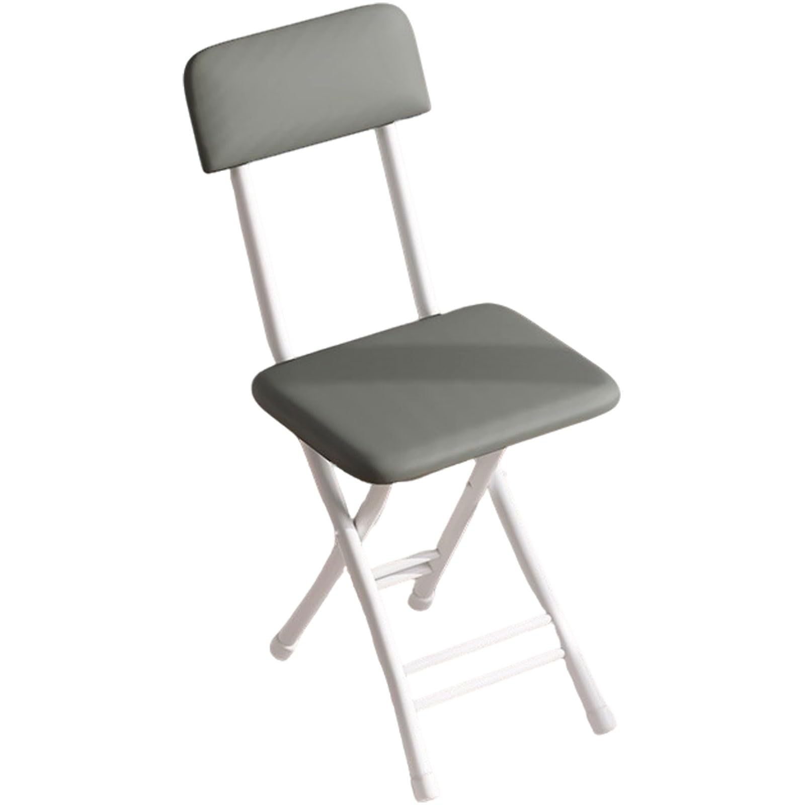 Chaises pliantes de balcon design gris et blanc en acier carbone