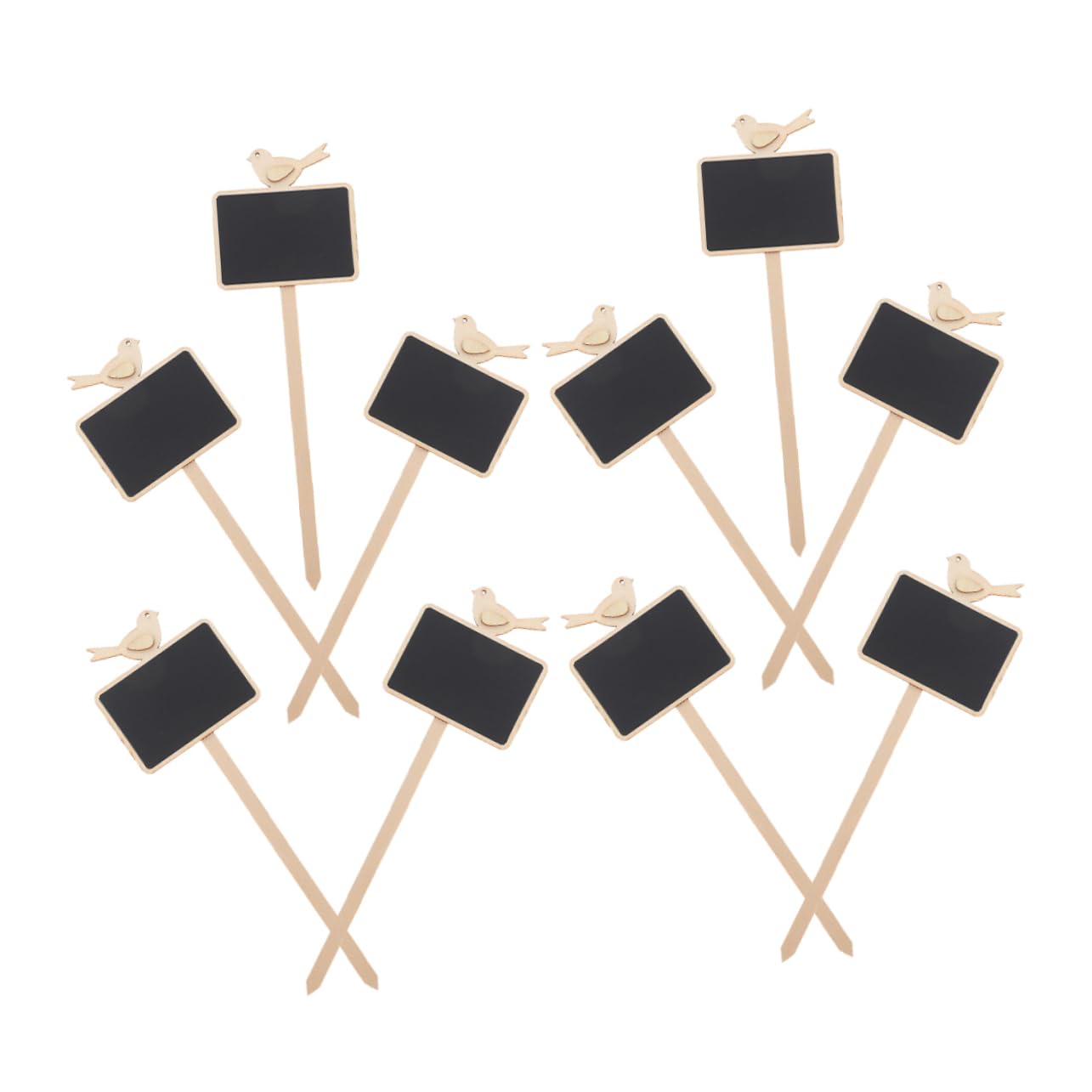 Sosoport 40pièces Étiquettes De Jardin Bois Lot De Marqueurs Pour Plantes Panneaux Décoratifs Pour Identification De Fleurs Pour Pots Jardins Et Balcons