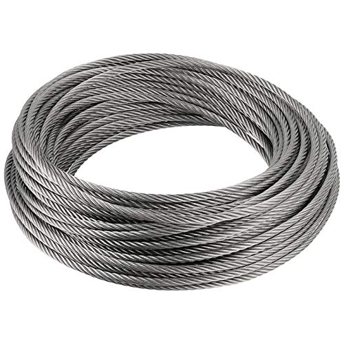 Câble métallique de 50 m en acier inoxydable 304 pour bricolage