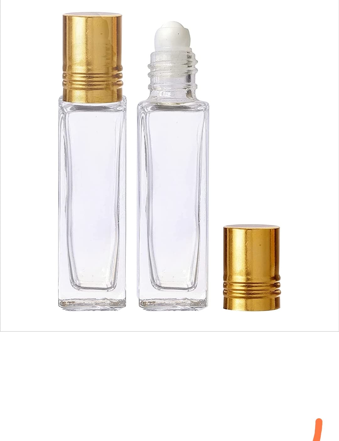 Empty 8 ml Refillable Reusable Roll on Glass Bottles with roller For Essential oils, Perfumes, Attar, Lip Balm, Multi-Purpose. (Pack Of 10)-image-33