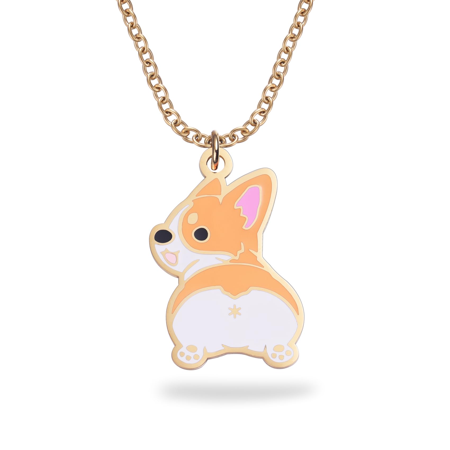 Melix Home Collana con ciondolo a forma di cane, grazioso gioiello per amanti dei cani, regalo ideale per appassionati e proprietari di animali domestici
