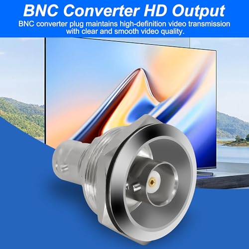 Adaptador Conector BNC Hembra a Hembra Panel 2 Pzs miniatura 4