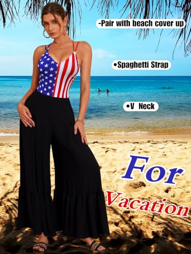 Image of ShawGobow Sexy Swimsuit for Women,Backless Scrunch Butt High Cut Monokini,One Piece Cheeky Bathing Suit Beach Pool Party
