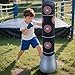yeeplant for Little Minds, Inflatable Punching Bag, 5 Target Markers, PVC Knockdown Training Toy, Martial Arts, Taekwondo, Karate, MMA Practice Ideal