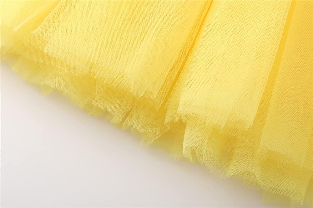 Mud Kingdom Little Girls Long Sleeve Sparkly Dress Cute Tutu Dress Princess - Image 8