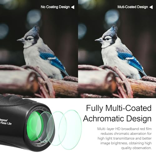 image for Astromania Upgraded 8x25 Waterproof Compact Monocular, Smaller Size Ea