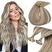 Sunny 50 Strands Brazilian Remy Hair Keratin U Tip Silky Straight Human Hair Extensions Blonde mixed Brown 16/22# 20 Inches Long