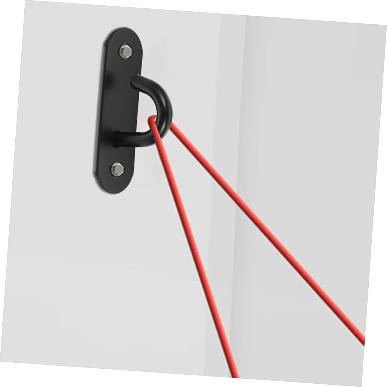 Sosoport Ancla De Ejercicio De Pared Cuerdas Ganchos De Alambre Ganchos En S para Colgar Bar Colgante Manijas De Bandas De Resistencia Manos Black Acero Inoxidable 304
