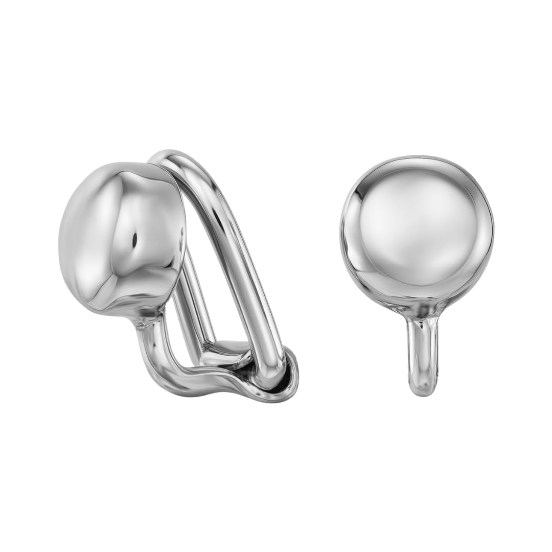 Traveller Ohrclip - Damen - Silberfarben - Knopf - Ø 7 mm - Platiniert - 157850