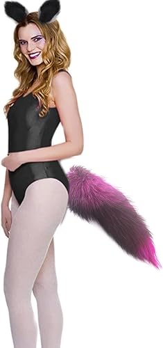 Miniatura 2 de Valpeak Orejas de zorro y cola Therian Tail Gear Orejas de lobo para niños, disfraz de zorro Therian Stuff esponjoso para niñas mayores de 1 año