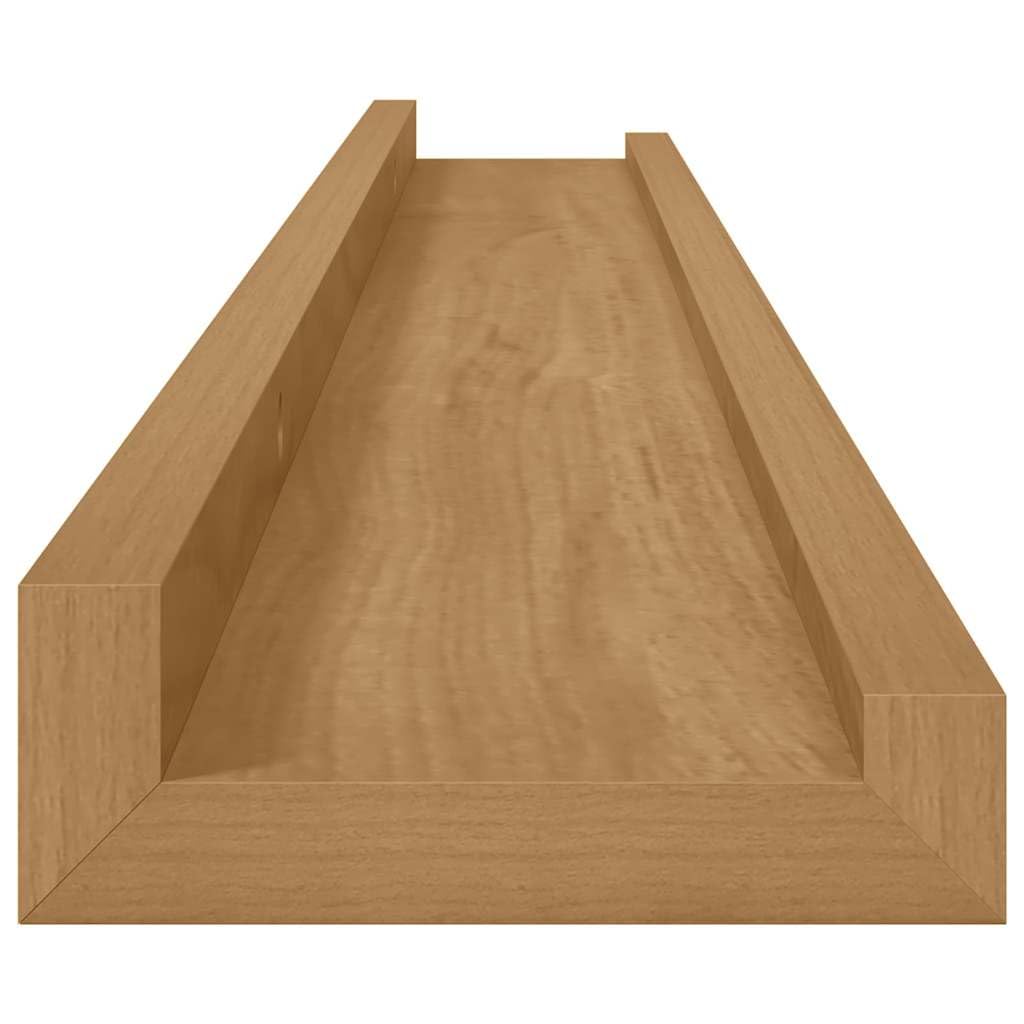 Set di 4 mensole da parete, 80 x 9 x 3 cm, in legno, stile moderno, per quadri e decorazioni in soggiorno, camera da letto e ufficio