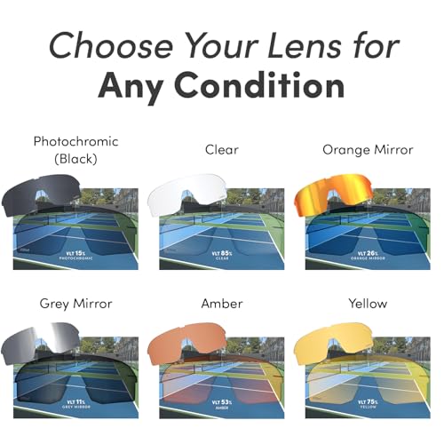 Image of CRBN Pickleball - Pivot Pickleball Glasses and Replacement Lenses - for Sun and Impact Eye Protection