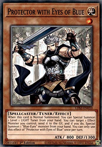 CrystalCommerceCard - Protector with Eyes of Blue - LDS2-EN010 - Common - 1st Edition