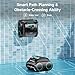 WYBOT Pool Vacuum for Inground Pools, 4-in-1 Cordless Robotic Pool Cleaner for Above Ground Pools, Triple-Motor up to 1,614 Sq.ft, Wall & Waterline Cleaning, WiFi & Bluetooth (Mirror Black)