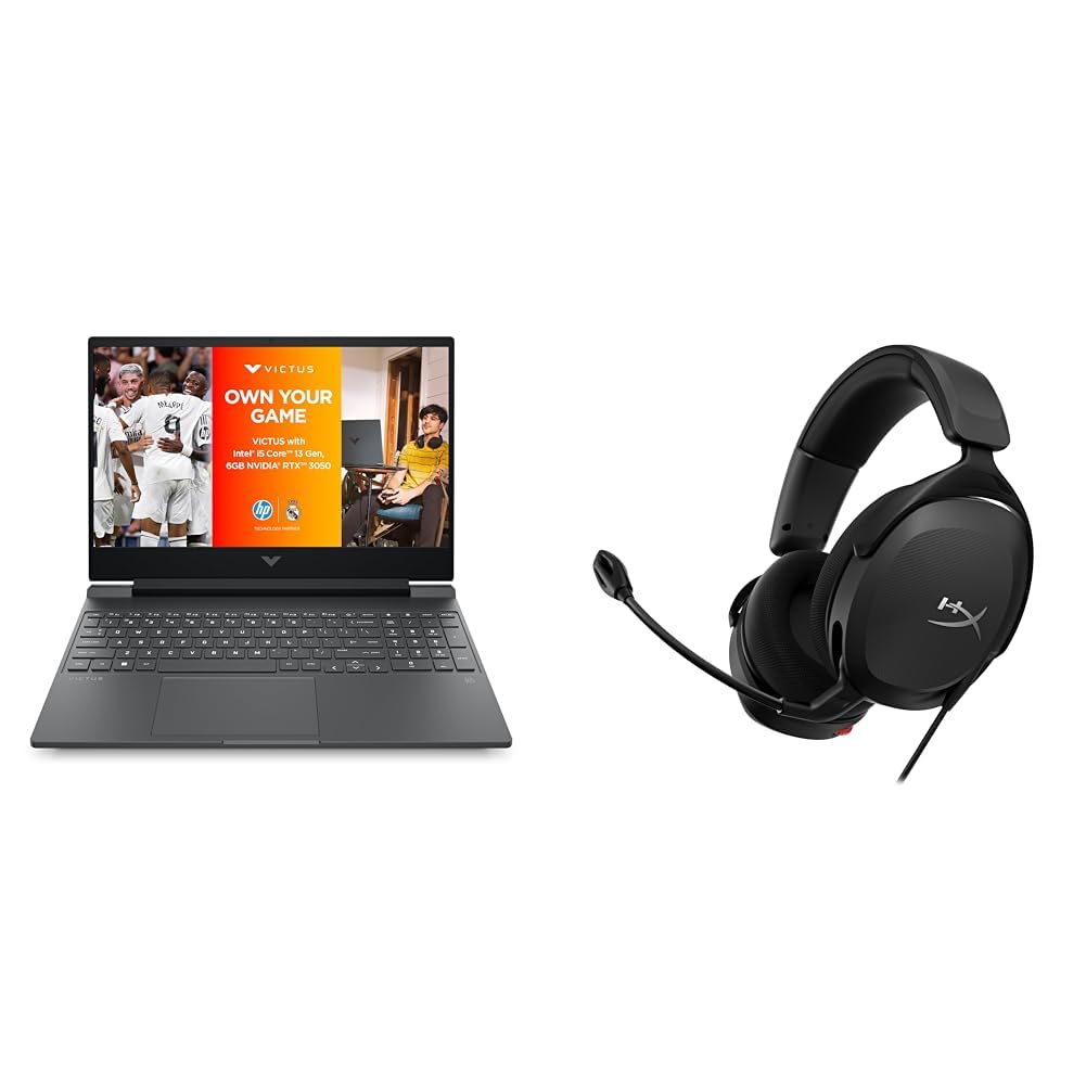 HP Victus Gaming Laptop (i5-13420H/RTX 3050/16GB DDR4/512GB SSD) fa2700TX + HyperX Cloud Stinger 2 PC Gaming Wired Over-Ear Headset with Mic-image-5