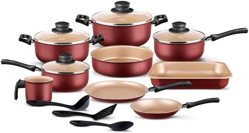 Conjunto Jogo de Panelas 12 Peças Alumínio Frigideira, Caçar... - imagem principal do produto