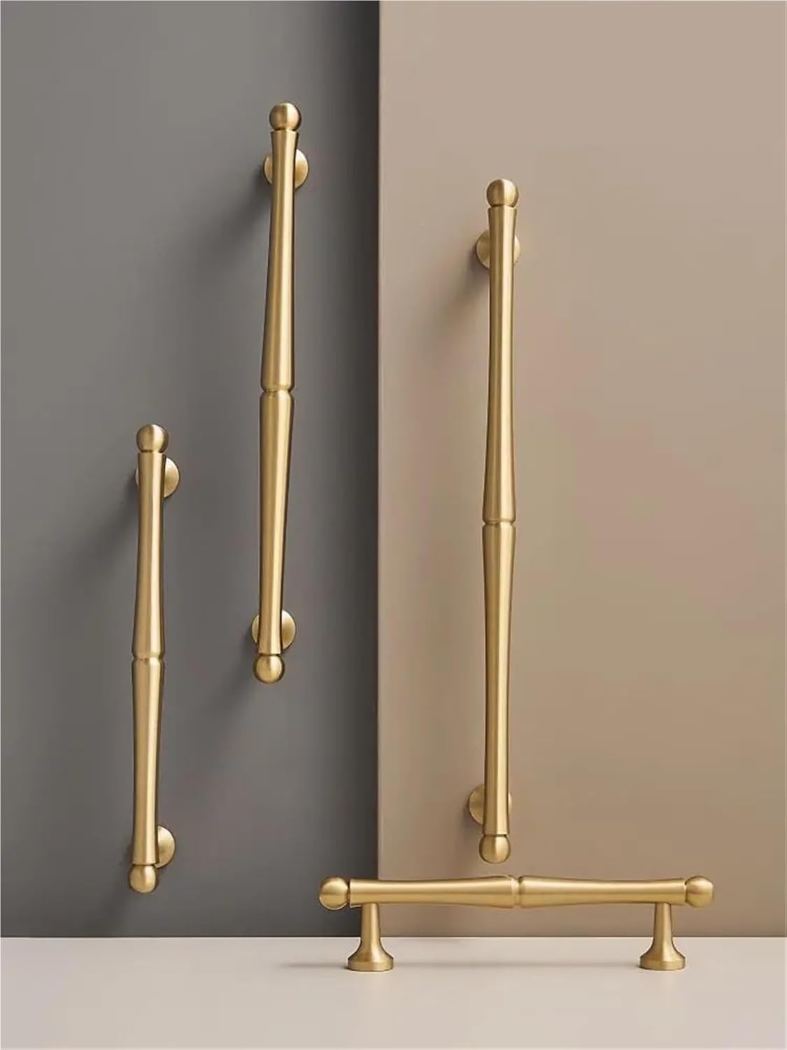 Solid Brass Light Kitchen Furniture Cabinet Drawer Wardrobe Door Long Handle Gold Vintage Pull 1Pcs(CH034-BB-96130)