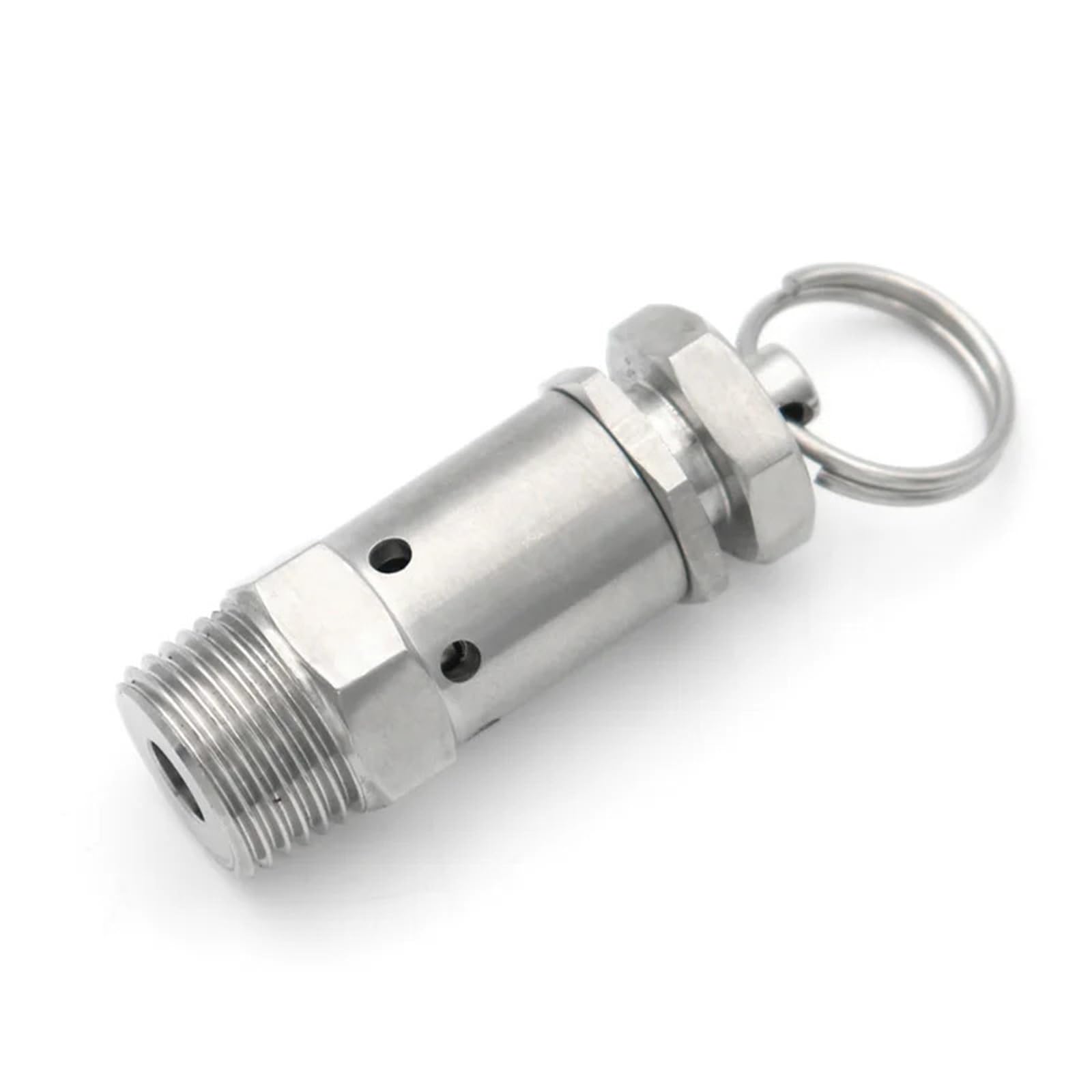 Válvula de seguridad, Válvula de alivio seguridad 304 SS 1/4 1/2 pulgada BSPT 0.1-1MPa for Comp & Cook(1/2,8 Bar Fixed)