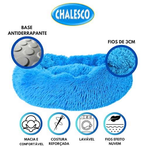 Chalesco Cama Nuvem Bege para Gatos Pequenos 40x40x14 cm