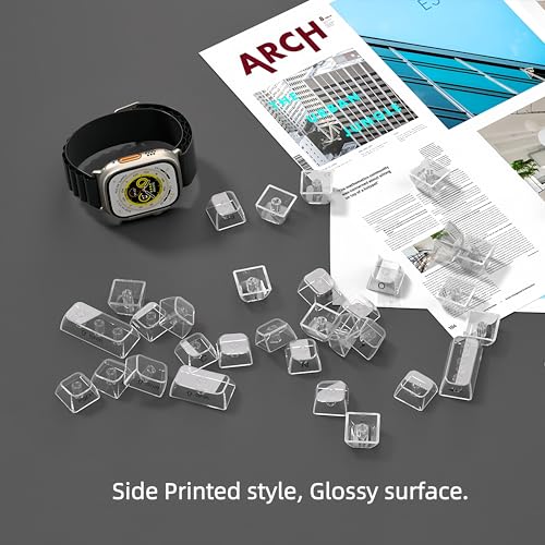 Image of dagaladoo Clear keycaps Set,Translucent Keyboard keycaps,Jelly Key caps