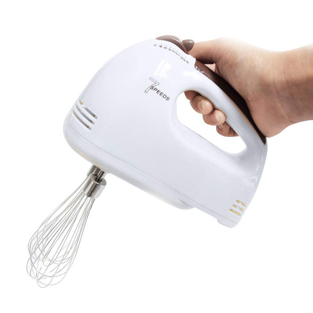 Batidora de Mano Batidora eléctrica Batidora Manual de 7 velocidades Batidora Profesional de Alimentos y Pasteles para Hornear con botón Turbo Batidora Profesional Incluye batidore