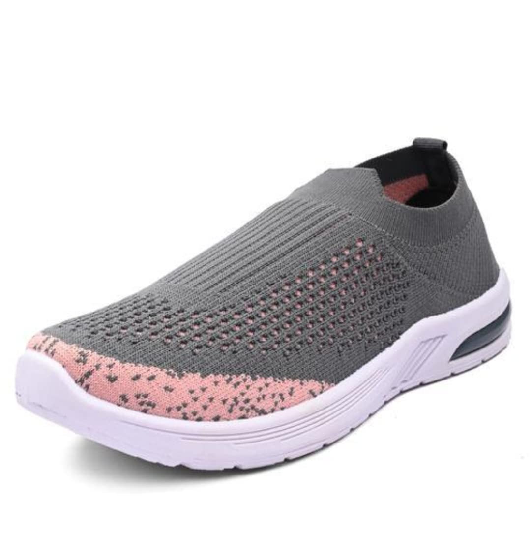 See full amazon price history chart for Womens Casual Slip-On Knitwear Material Shoes for Gym/Running/Walking/Jogging (Peach Grey, Numeric_7) Womens Casual Slip-On Knitwear Material Shoes for Gym/Running/Walking/Jogging (Peach Grey, Numeric_7) (B0BWK38XWK) Amazon Price History, Amazon Price Tracker