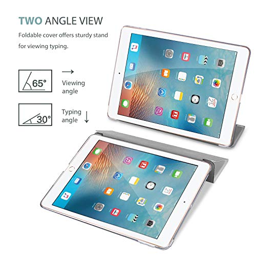 Image of ProCase Smart Case for iPad 9.7 Inch iPad 6th /5th Generation 2018 2017(Model: A1893 A1954 A1822 A1823), Ultra Slim Lightweight Stand Cover with Translucent Frosted Back -White
