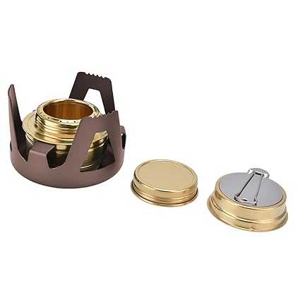 Camping Stove, Lightweight Mini Camping Burner for Camping for Backpacking for Outdoor(Brown)