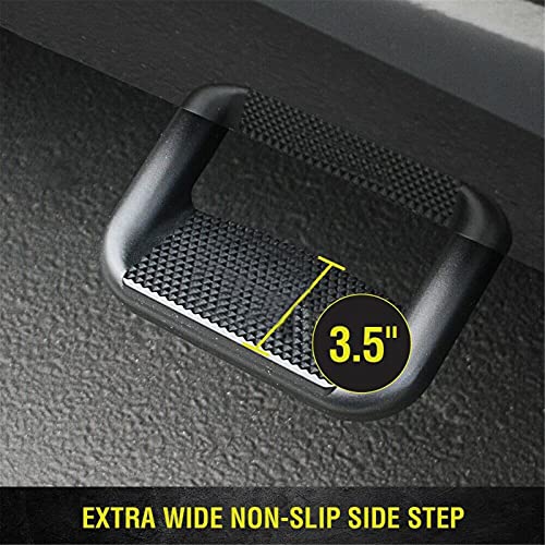 Universal Truck Step Side Steps 2Pcs Retractable For Various Trucks From Chevy Ford Toyota Gmc Dodge Ram And Jeep, Black Powder Coated #TOP2