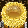 Ollny Christmas Lights Outdoor 800LED 262FT, Warm White Plug in Fairy Lights with Remote, 8 Modes Waterproof Timers Dimmable LED String Lights for Indoor House Outside Bedroom Patio Balcony