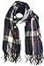 Pretty Simple Plaid Blanket Scarf w/Buttons – Women’s Large Shawl or Wrap – For Winter Spring or Autumn