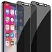 FlexGear iPhone X XS (NOT for Max) Privacy Glass Screen Protector [Full Coverage] Premium, Designed for iPhone X/XS (2-Pack)