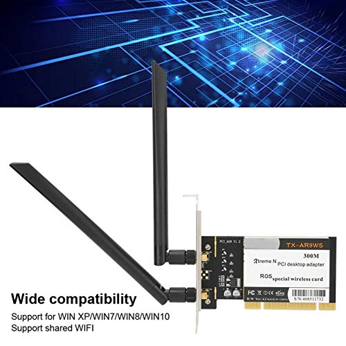 TX-AR9WS AR9220 PCIe WiFi Card, 300Mbps Wireless WiFi Network Card with 2 Antennas - Image 3