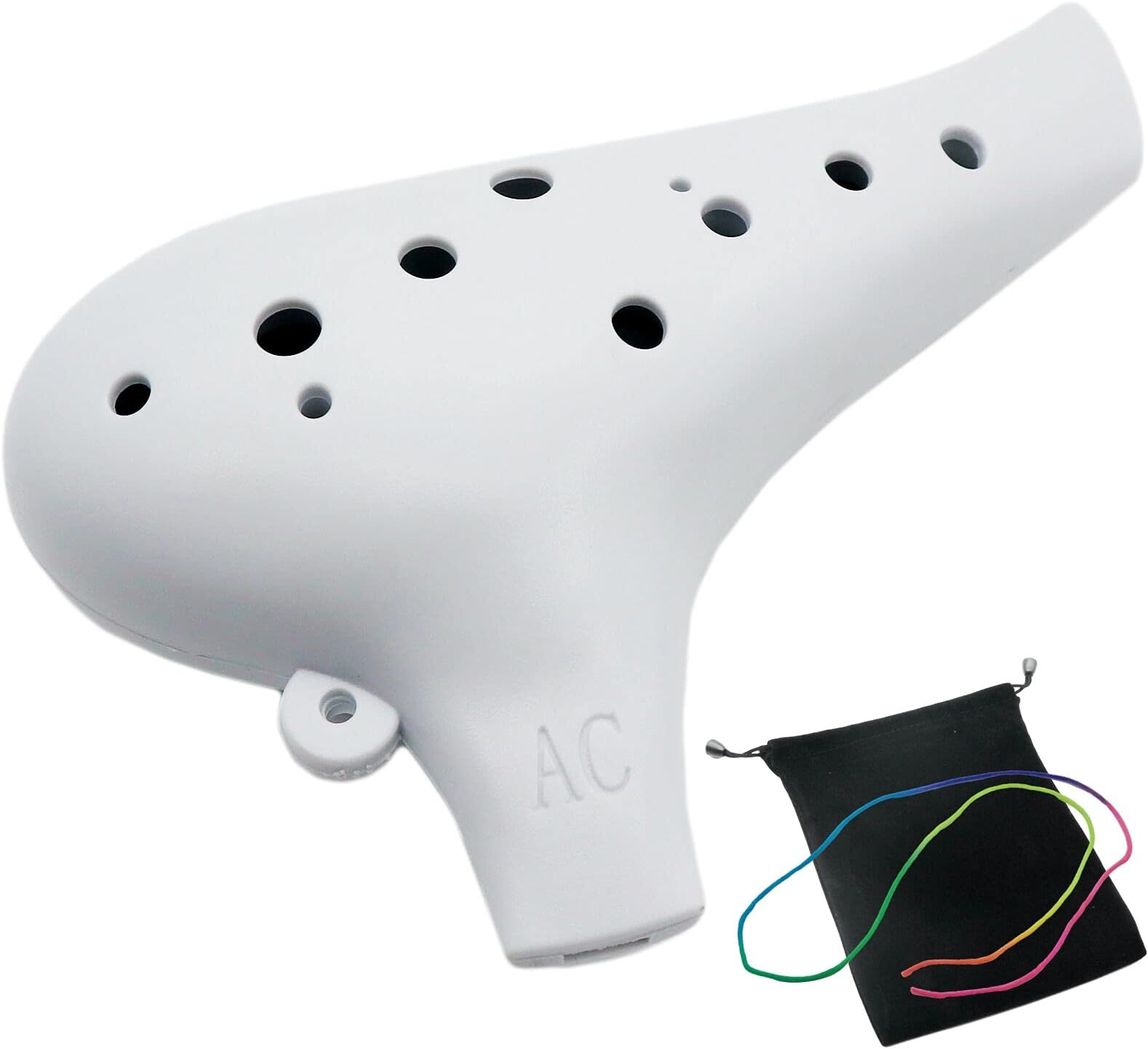 Night By Noble Plastic Ocarina Alto C Tone Black Rubber