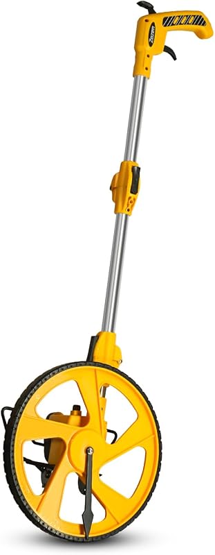 Zozen Professional Measure Wheel, with Brake & Handle Reset - Advanced Collapsible/Mechanical, Distance Measuring Wheel in Feet [Up To 10,000Ft], with Cloth Carrying Bag. | Mechanical Distance Wheel, Landscaping, Road Layout & Construction Work
