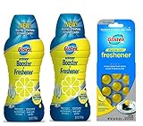 Glisten Dishwasher Detergent Booster and Freshener 2-Pack and Disposer Care Freshener, Lemon Scent
